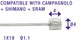 Cordo cable ajusteur de câble intérieur tandem 300cm ø1,1mm + embout 4x4mm inox