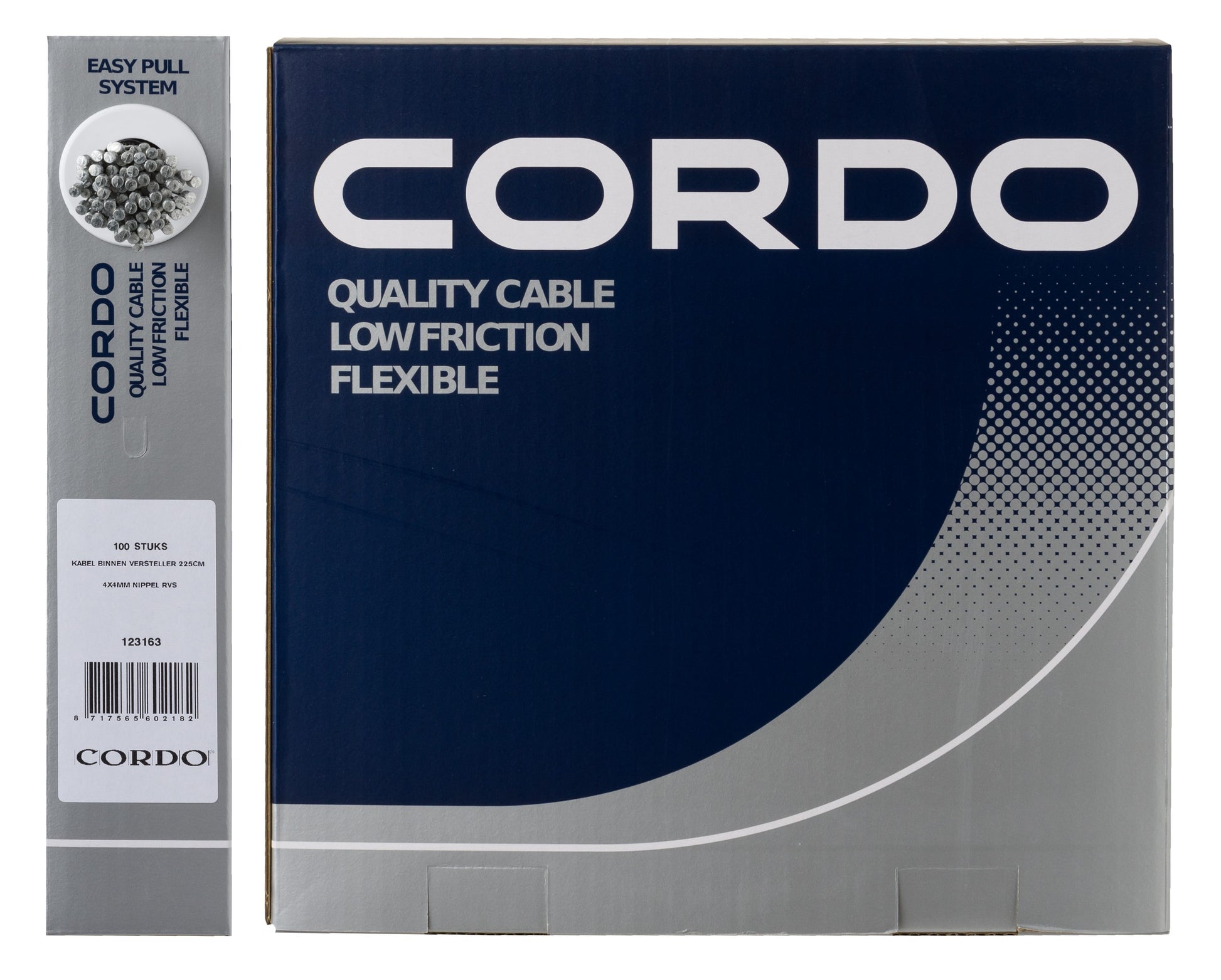 Ajusteur de câble intérieur Cordo cable 225cm ø1,1mm + embout 4x4mm atelier inox (100)