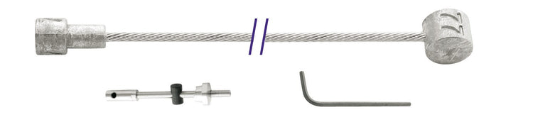 Câble intérieur Cordo câble intérieur frein à tambour 225cm ø1,5mm galvanisé + 2 embouts