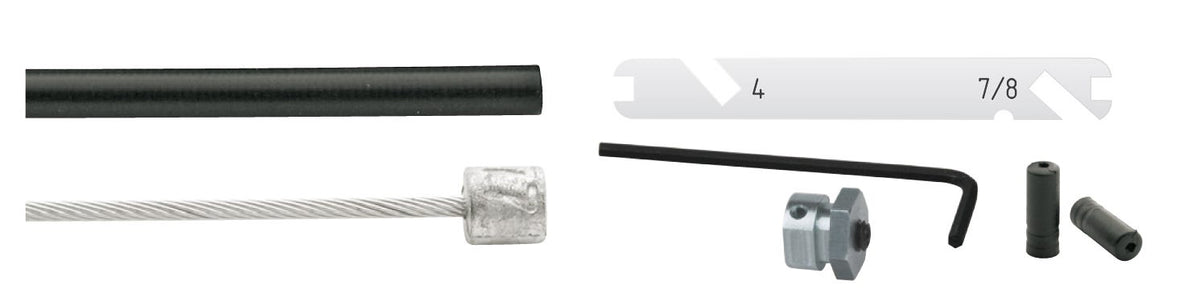 Cordo jeu de câbles jeu de câbles ajusteur nexus 4 7 8 vitesses argent 170cm 225cm acier inoxydable