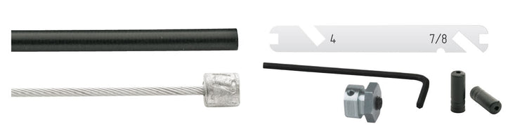 Cordo jeu de câbles jeu de câbles ajusteur nexus 4 7 8 vitesses argent 170cm 225cm acier inoxydable