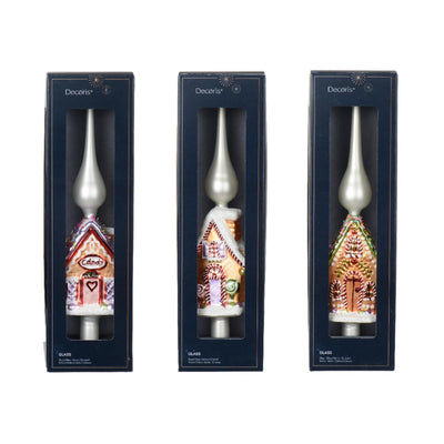 Decoris Peak maison en pain d'épice verre 31cm