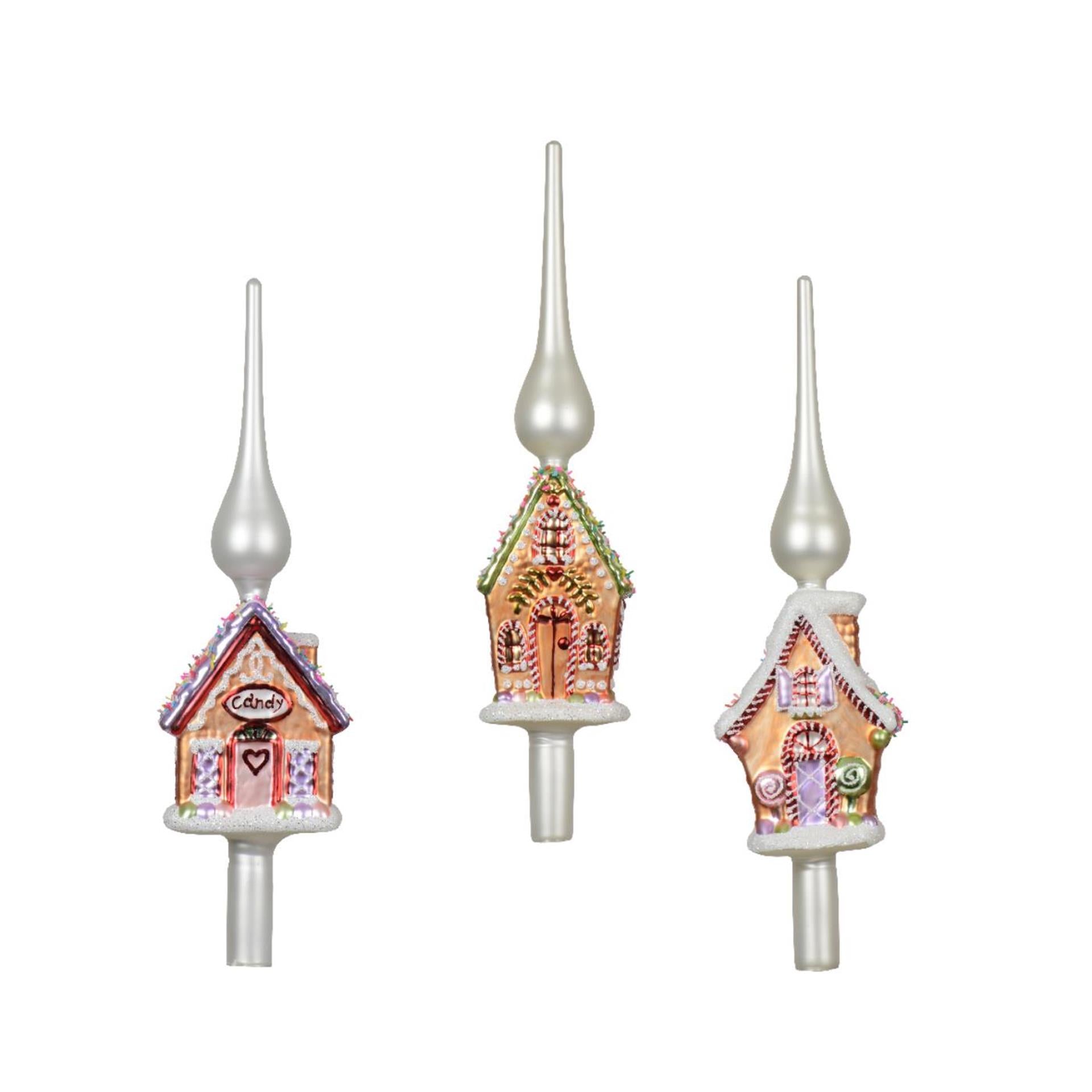Decoris Peak maison en pain d'épice verre 31cm
