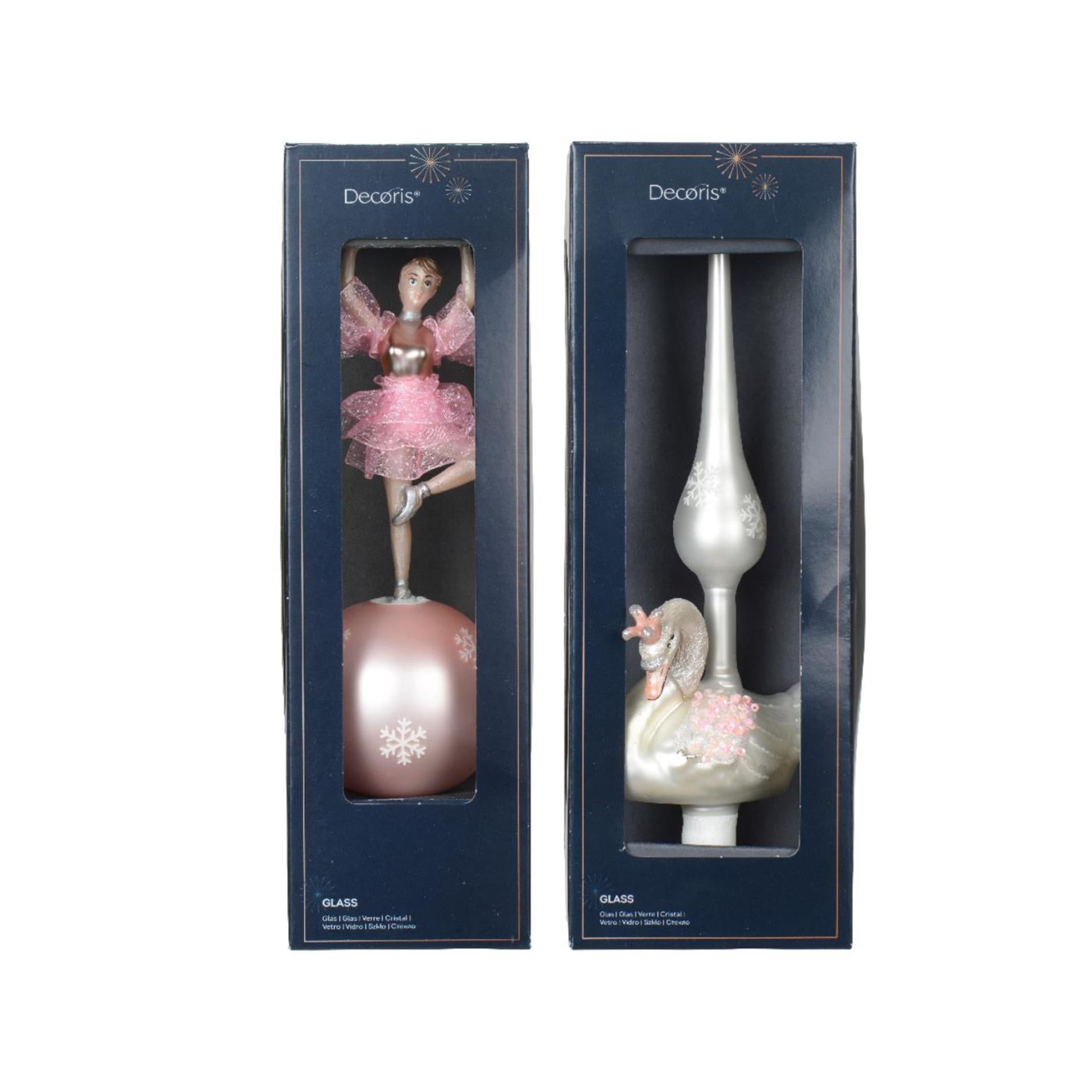 Decoris pic ballerine cygne verre 29cm