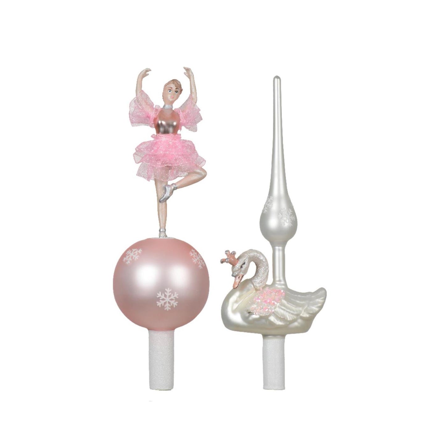 Decoris pic ballerine cygne verre 29cm