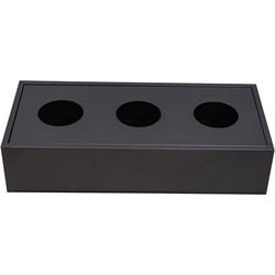 Jardinière eurosseats noir 900 (l) x 400 (p) x 200 (h) mm