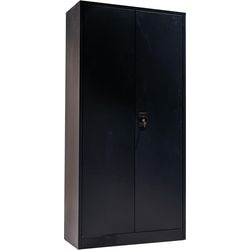 Armoire à portes battantes eurosseats noir 900 (l) x 400 (p) x 1 850 (h) mm
