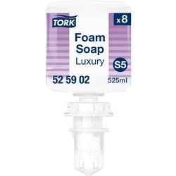 Recharge de savon pour les mains Tork S5 transparent 525902 8 pièces de 525 ml