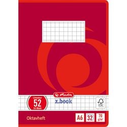 Bloc-notes Herlitz A6 32 feuilles quadrillées