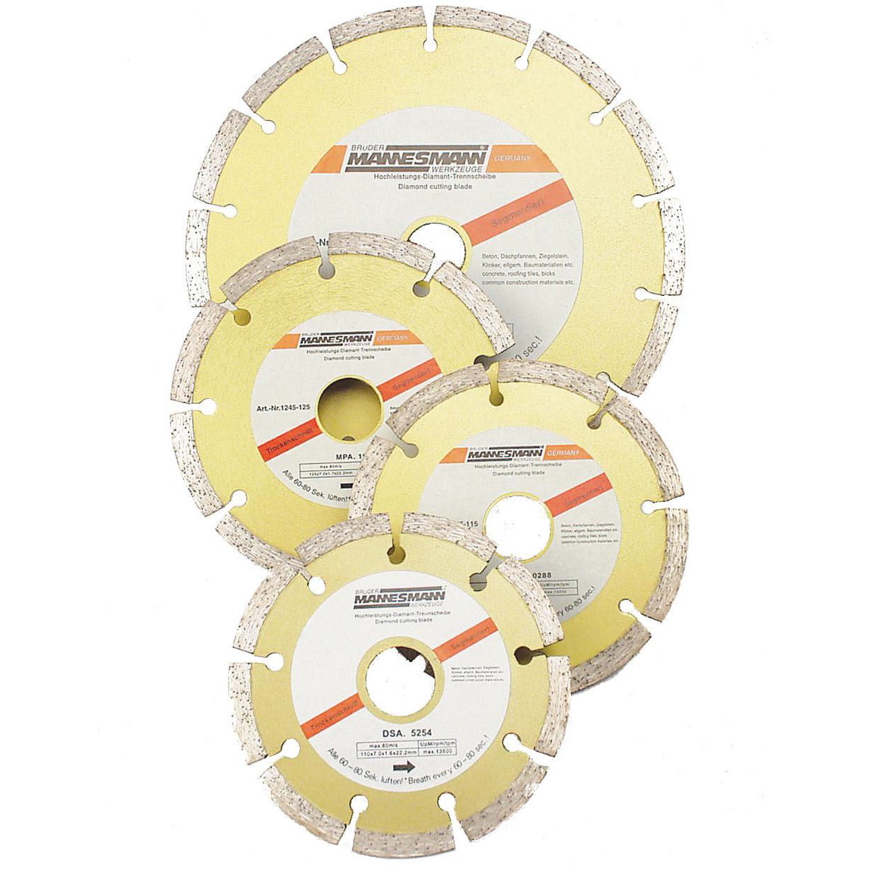 Segment de diamant Brüder Mannesmann. disque à tronçonner 110 mm (hobby) - 1245-110