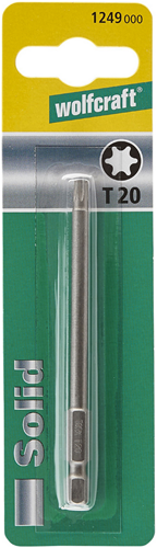 Embout à vis Wolfcraft solide | tx20 | 89 mm | 1 pièce - 1249000