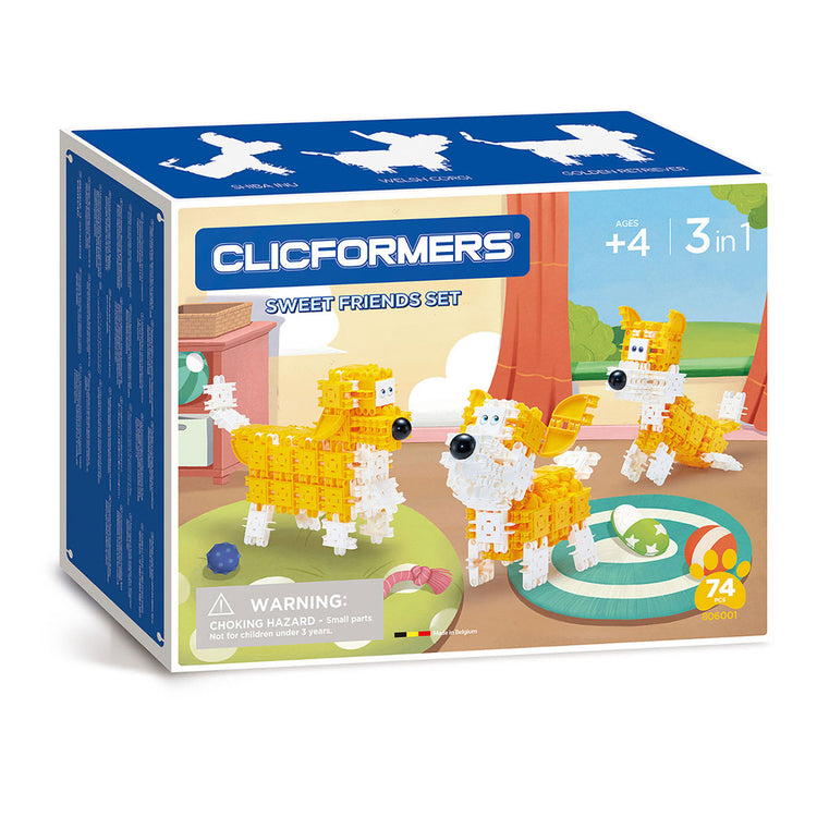 CLICFORMERS PET SET, 3-en-1, 74dlg.