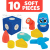 Blockaroo Blocs de mousse magnétique Boîte plane, 10dlg.