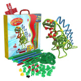 CLICS Spaghettez Twist-A-Saurus Flexible Building Tiges, 64dlg. - afbeelding 1