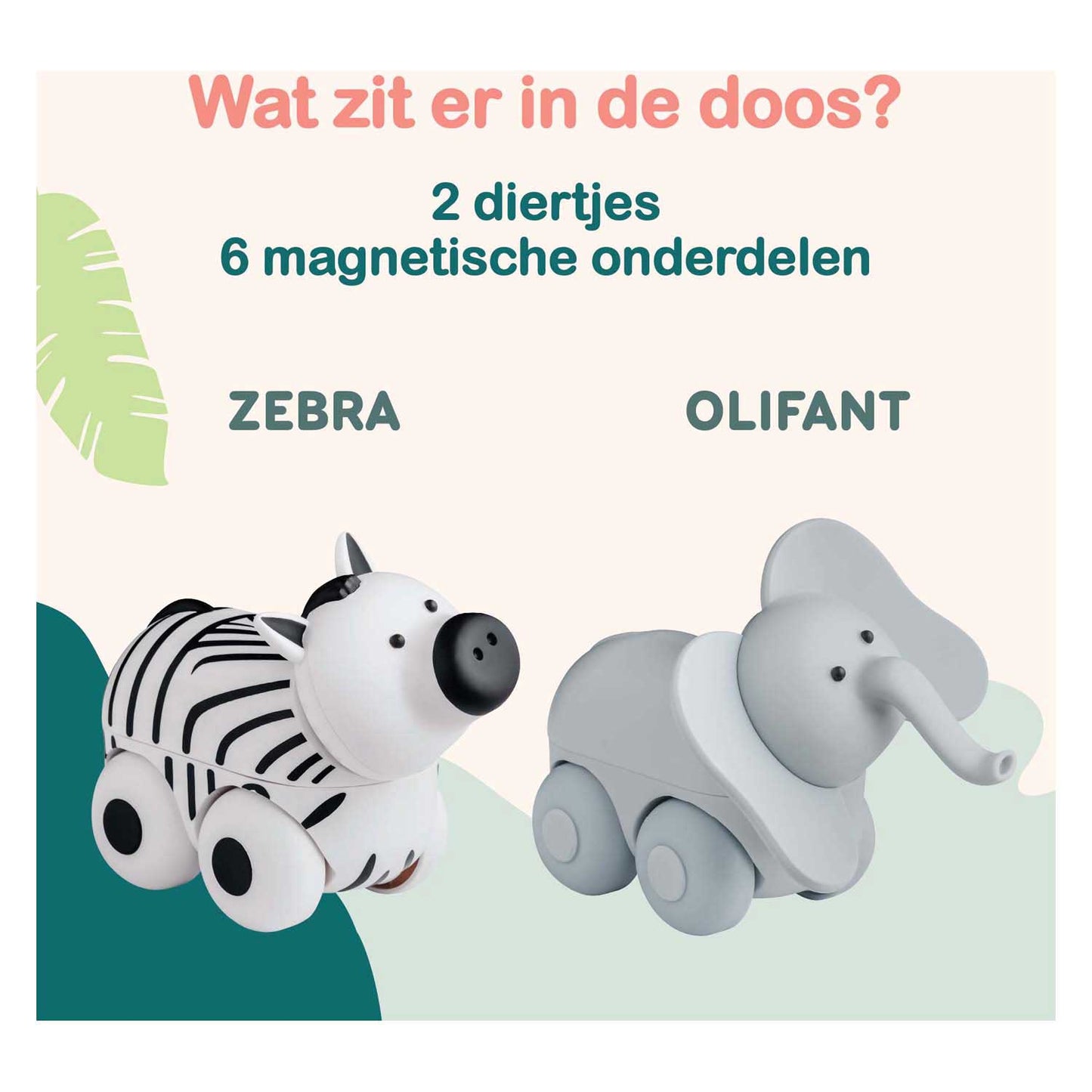 Boîte safari à roulettes Clics magimals - 6 pcs.