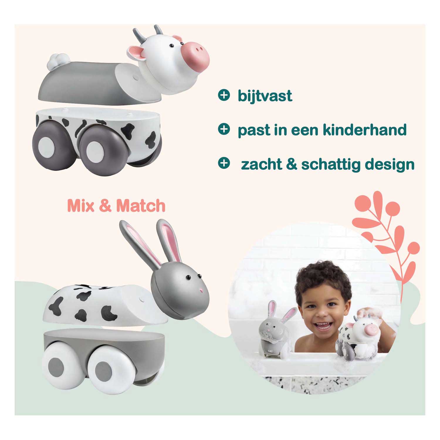 Boîte de ferme à roulettes Clics Magimals - 6 pcs.