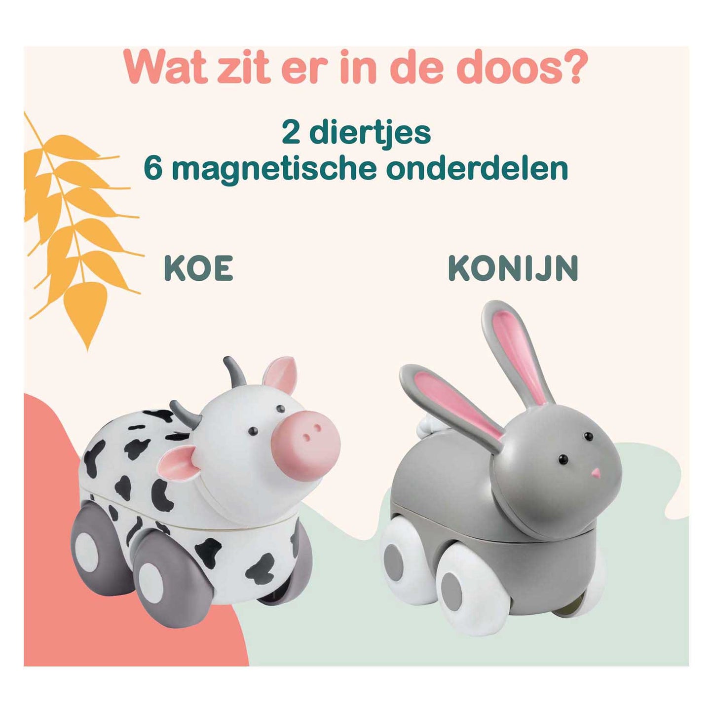 Boîte de ferme à roulettes Clics Magimals - 6 pcs.