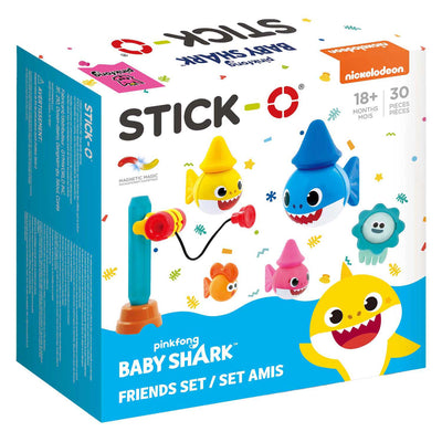 Stick-o - ensemble de construction des amis des bébés requins - 30 pièces.