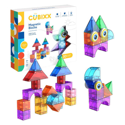 Jouets de construction magnétiques Cubixx - 22 pcs.