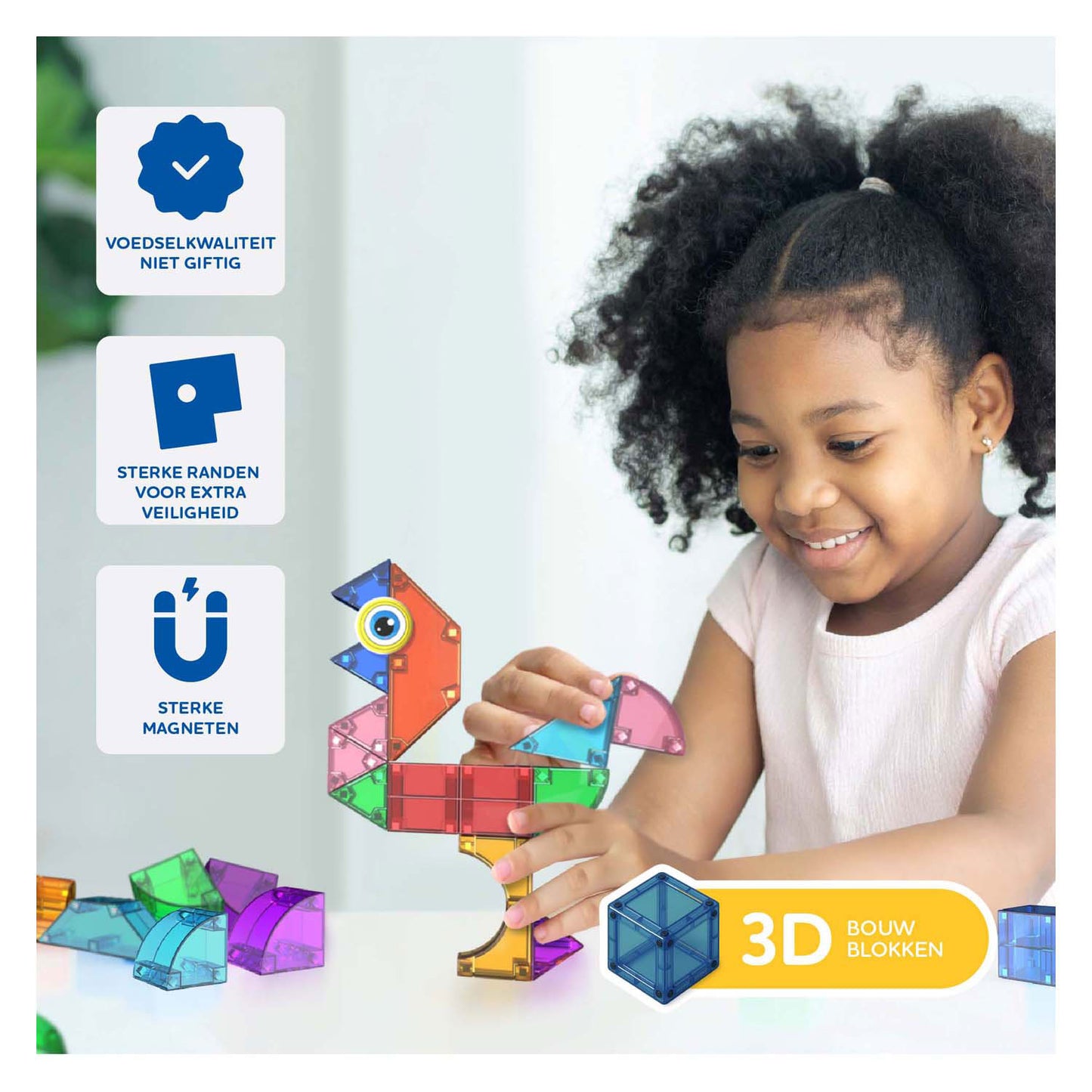 Jouets de construction magnétiques Cubixx - 22 pcs.