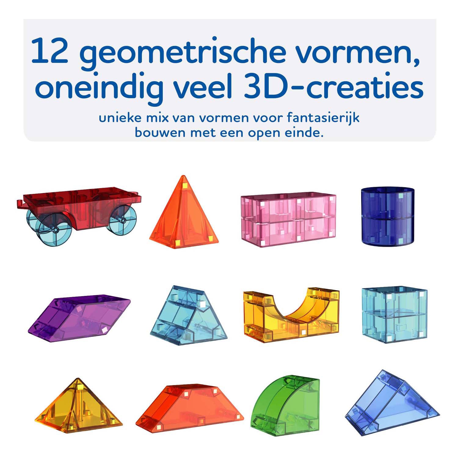 Jouets de construction magnétiques Cubixx - 64 pièces.