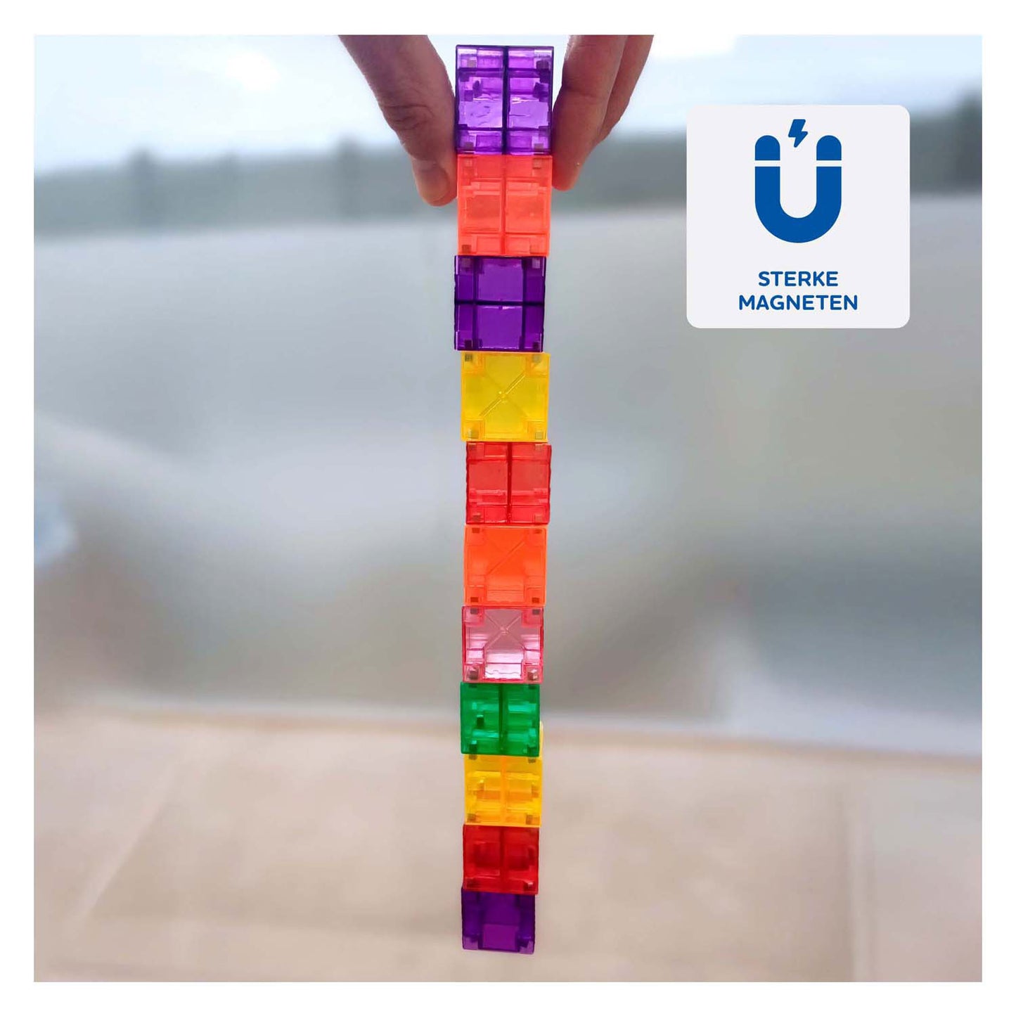 Jouets de construction magnétiques Cubixx - 64 pièces.