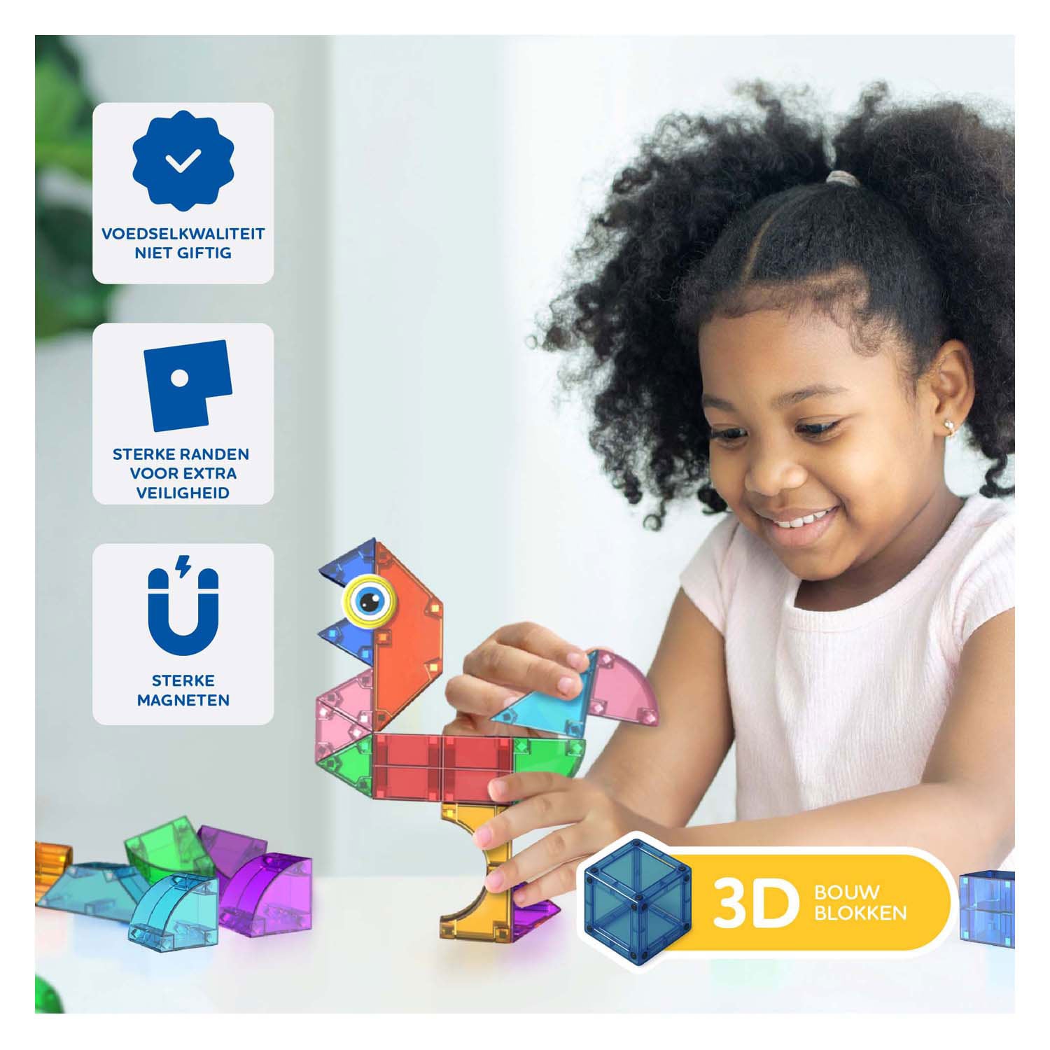 Jouets de construction magnétiques Cubixx - 85 pcs.