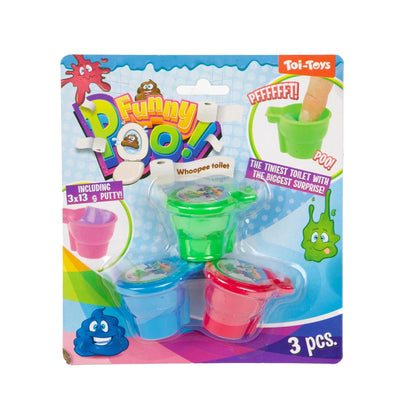 Toi-toys mastic pet dans la cuvette des toilettes - 3 pcs.