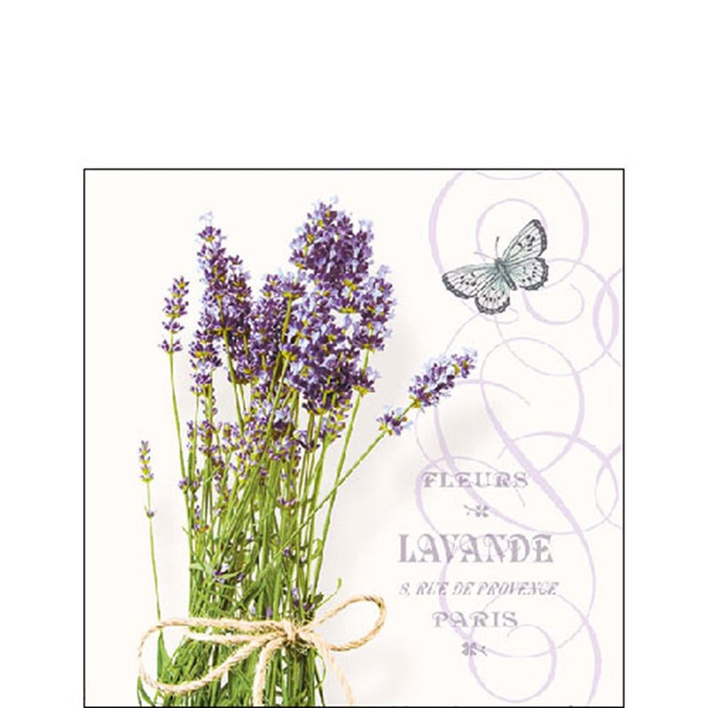 Serviette Ambiente 25cm bouquet de lavande
