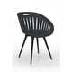 Chaise de jardin topstar grise 570 mm x 540 mm x 810 mm
