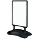 Panneau de signalisation déflecto noir 520 mm x 785 mm x 1130 mm
