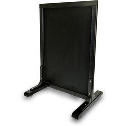 Panneau de signalisation noir pscb-80-blk, déflecto