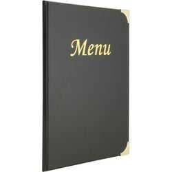 Porte-cartes de menu noir mc-esa4-blk deflecto