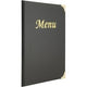 Porte-cartes de menu noir mc-esa4-blk deflecto