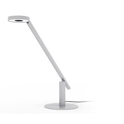 Lampe de bureau Luctra module LED fixe argent métallisé