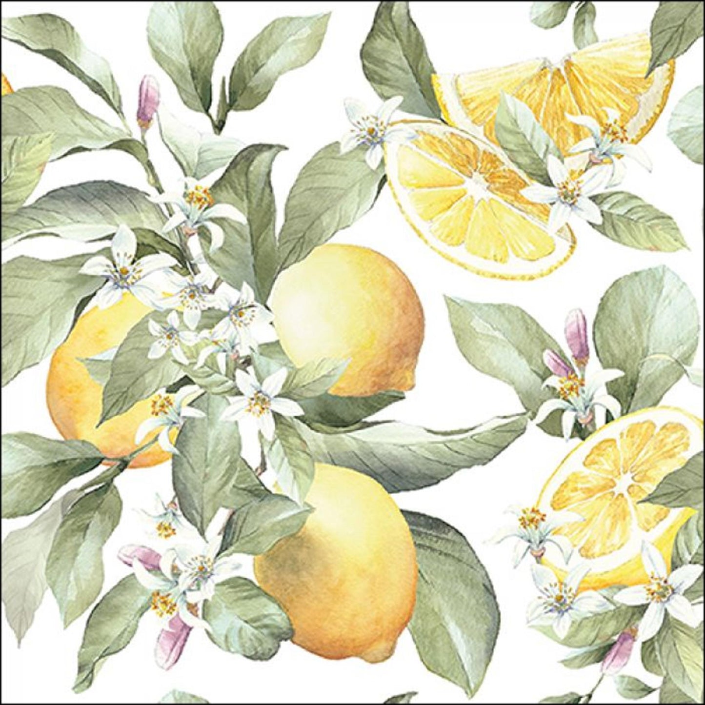 Serviettes Ambiente limon 33x33cm