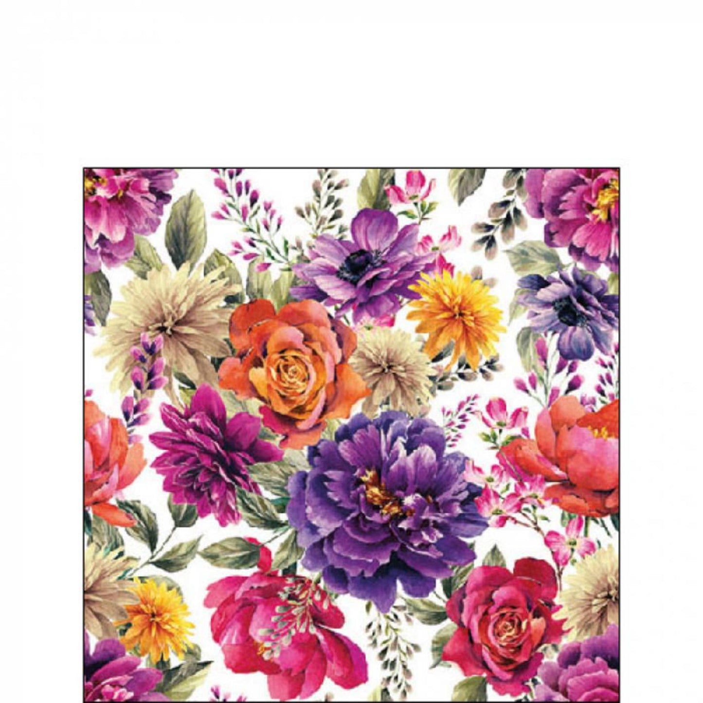 Serviette Ambiente 25cm anne blanc fsc mix