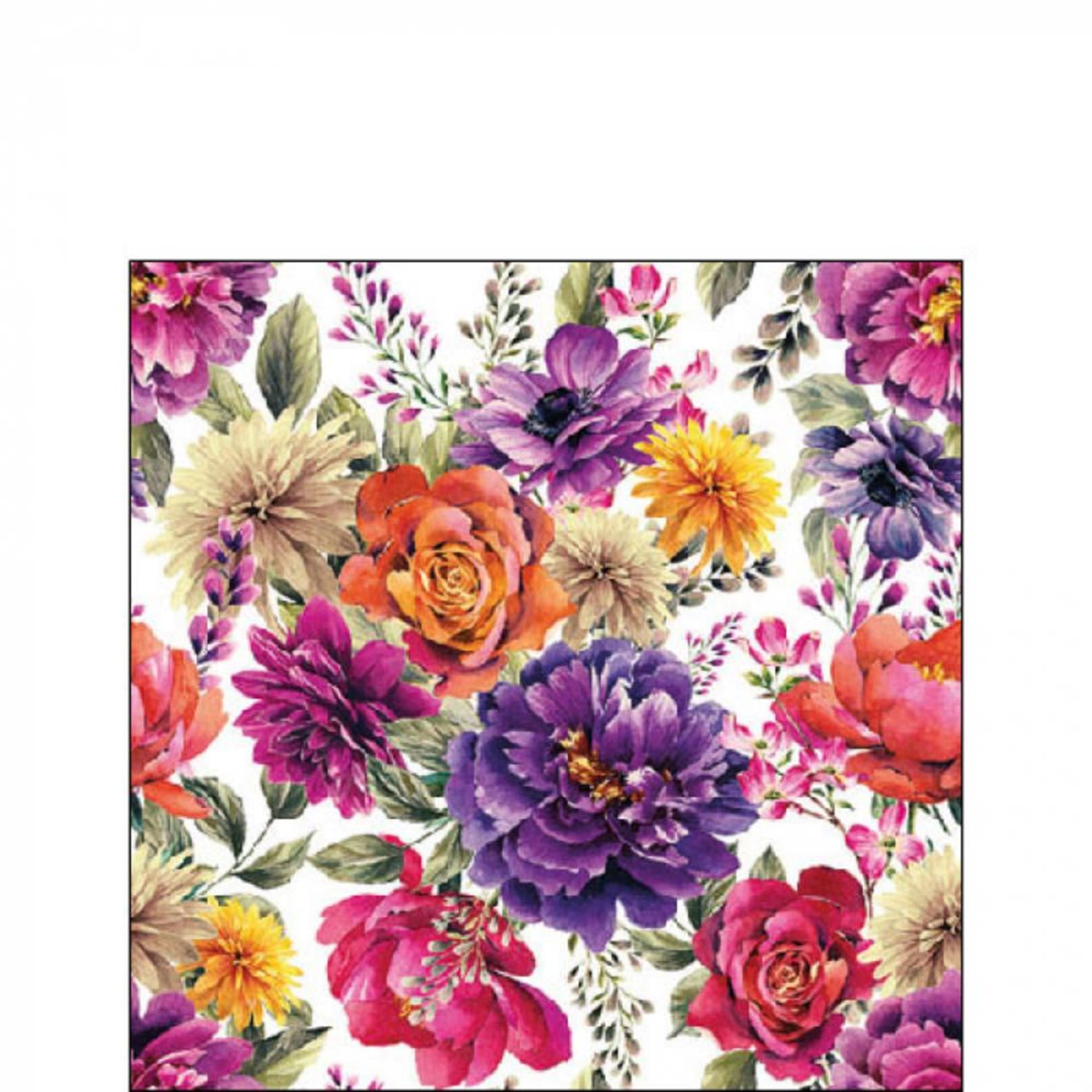 Serviette Ambiente 25cm anne blanc fsc mix