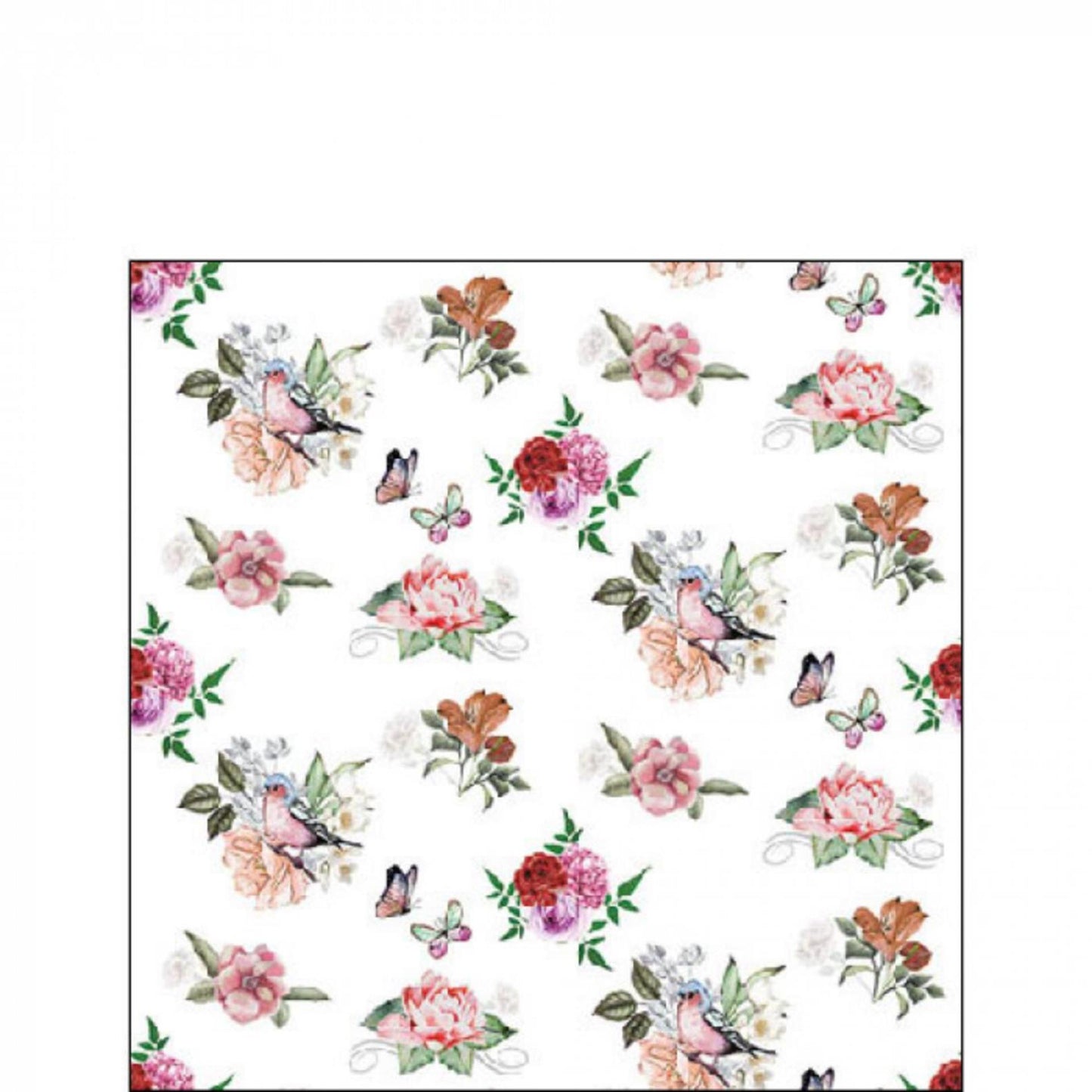 Ambiente serviettes charlotte blanc 25cm