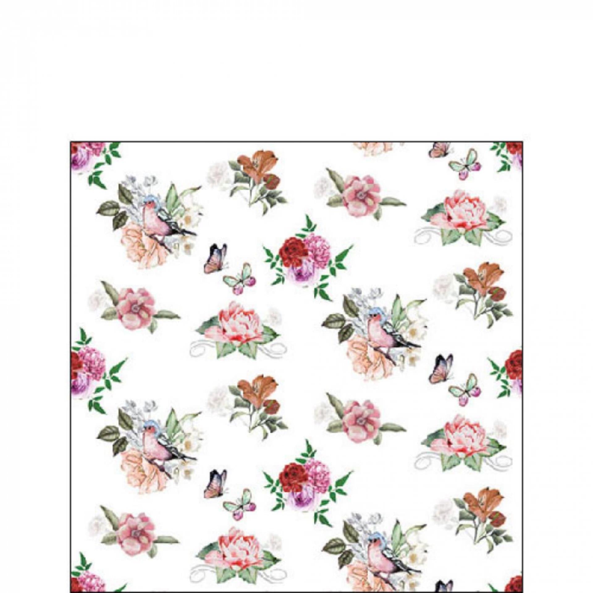 Ambiente serviettes charlotte blanc 25cm