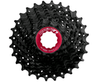Cassette CSRX1 11S 11-28T en acier noir rouge - afbeelding 2