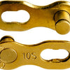 KMC Bicycle Chain Missing Link 10r Gold 5.88 mm