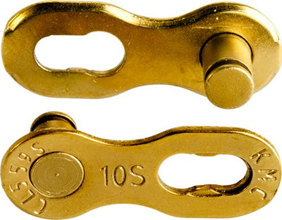 KMC Bicycle Chain Missing Link 10r Gold 5.88 mm
