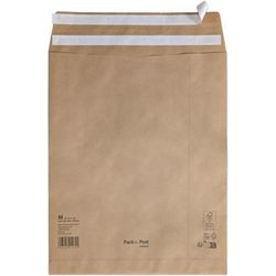 Sac d'expédition avec bande adhésive à soufflet 90 g m² 250 pièces