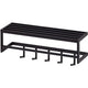 Portemanteau mural noir 70x20x20 wohnling