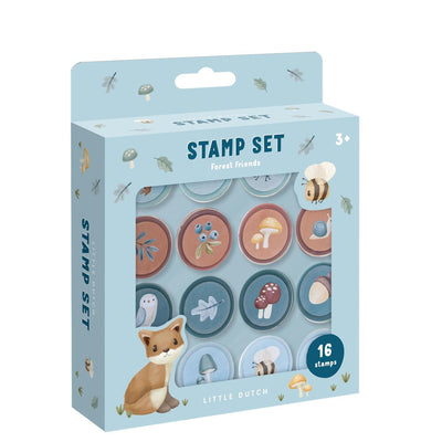 Bambolino jouets petits timbres hollandais amis de la forêt - 16 pcs.