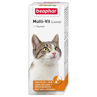 Chat de laveta à plusieurs vits beaphar avec de la taurine