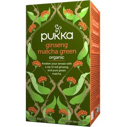 Thé pukka restauration ginseng matcha