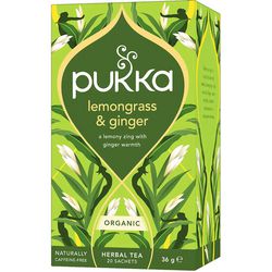 Thé pukka traiteur citronnelle, gingembre