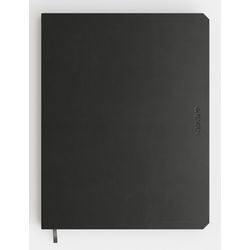 Bloc-notes De Kempen A5 ligné, couverture souple, couverture latérale, noir